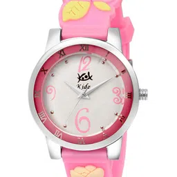 Kool Kidz Kids White Printed Dial & Pink Straps Analogue Watch-17