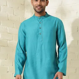 Fabindia Mandarin Collar Straight Kurta-image-86