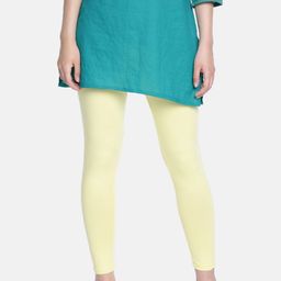 Dollar Missy Lime Green Slim Fit Ankle Length Leggings-image-77