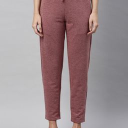 Enamor Essentials Women Cotton Slim-Fit Mid Rise French Terry Ankle length Lounge Pants-image-18