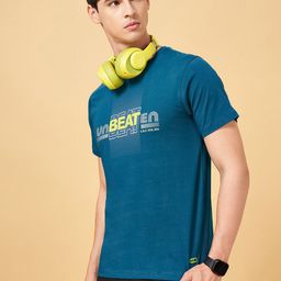 Ajile by Pantaloons Men Typography Printed Extended Sleeves Applique Slim Fit T-shirt-image-54
