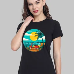 CHOZI Graphic Printed Short Sleeves Bio Finish Cotton T-shirt-image-67