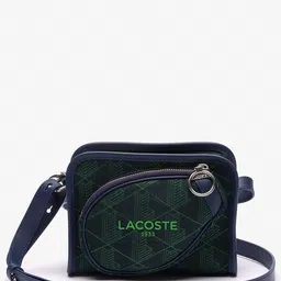 Lacoste Heritage Jacquard Structured Hobo Bag With Applique-11