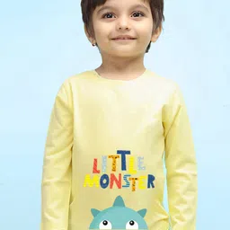 NUSYL Kids Typography Printed Pure Cotton T-shirt-image-11
