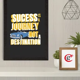 eCraftIndia Multi Colored Motivational Quotes Matt Texture UV Wall Art-8