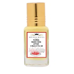 Menjewell Unisex Yellow Floral Magic Ishq Attar 5 ml-10