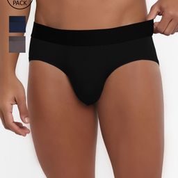 FREECULTR Men Pack of 3 Solid Anti-Microbial Air-Soft Micromodal Briefs FC-CX-B-SPB-MG-SAB-picture-11