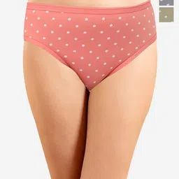 In Care Pack Of 3 Printed Pure Cotton Bikini Briefs-image-26