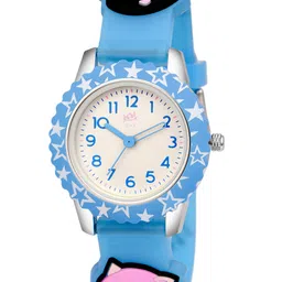 Kool Kidz Unisex Kids White Brass Printed Dial & Multicoloured Embellished Straps Analogue Watch-3