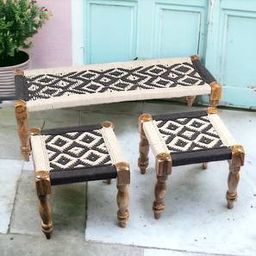 ikiriya Hamilton Balcony Set with set of 2 Chairs in Black & White Colour-picture-15