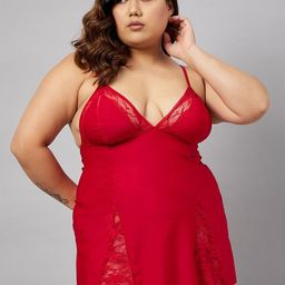 Curves By ZeroKaata Shoulder Strap Short Baby Doll-image-92
