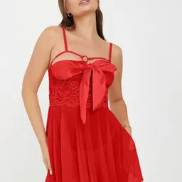 FIMBUL Self Design Net Baby Doll-picture-3
