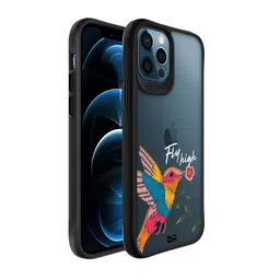 DailyObjects Black Fly High Printed iPhone 12 Pro Max Back Case-20