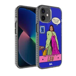 DailyObjects Blue & Black Leo Stride Printed IPhone 12 Back Case-16