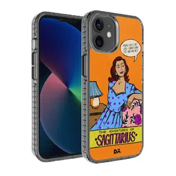 DailyObjects Black & Red Sagittarius Stride 2.0 Case Cover For iPhone 12-75