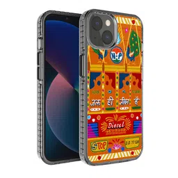 DailyObjects Orange & Blue Printed iPhone 13 Back Case-48