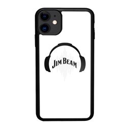 macmerise White & Black Printed Jim Beam Solid Sound iPhone 11 Bumper Phone Back Case-13