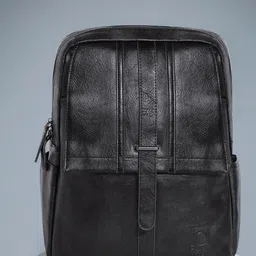 French Accent Men Textured 18 inch Laptop Backpack-image-77