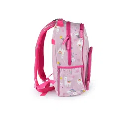 SCOOBIES Girls Pink & White Graphic Printed Backpack-picture-57