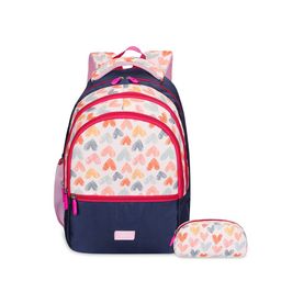 THE CLOWNFISH Kids Graphic Printed Backpack with Zip Pouch-5