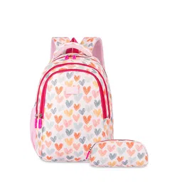 THE CLOWNFISH Kids Printed Medium Backpack with Zip Pouch-image-26