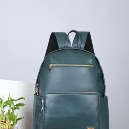 Teakwood Women Upto 15 Inch Textured Leather Backpack-image-69