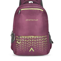 Aristocrat Unisex Red Geometric Backpack-54