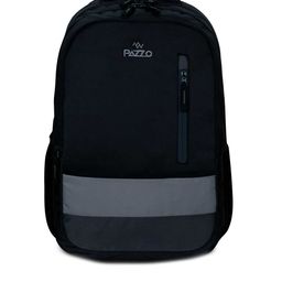 PAZZO Unisex Grey & Black Backpack-52