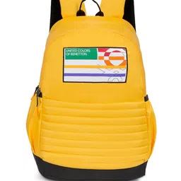 United Colors of Benetton Unisex Zac Brand Logo Printed Ergonomic Backpack & Rain Cover-15