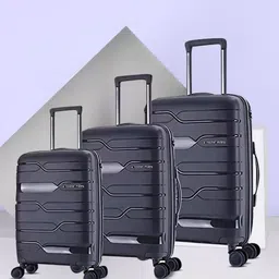 Nasher Miles Set of 3 Paris Hard-Sided Polypropylene Trolley Bags- 55cm ,65cm & 75cm-image-71