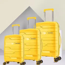Nasher Miles Set of 3 Paris Hard-Sided Polypropylene Trolley Bags- 55cm ,65cm & 75cm-44