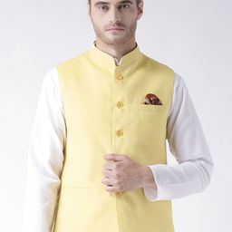 hangup plus Men Cotton Linen Nehru Jacket-picture-15