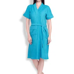 Sand Dune Women Plus Size Pure Cotton Bath Robe-picture-35
