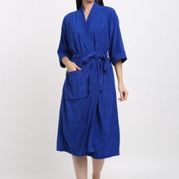 Creeva  Tie-Up Bath Robe-image-0