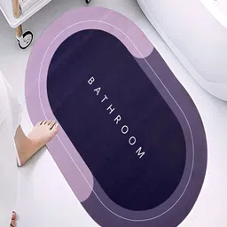 Cortina Purple 300 GSM Anti Slip Bath Rug-50