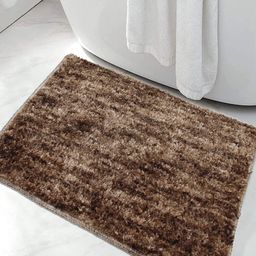 LUXEHOME INTERNATIONAL Coffee Brown Solid 1600 GSM Bath Rugs-image-78