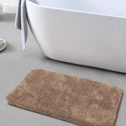 OBSESSIONS Camel Brown 2300 GSM Anti-Skid Bath Rug-34