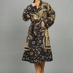 HANDICRAFT PALACE Printed Cotton Bath Robe-picture-16