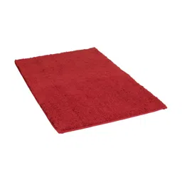 Aura Maroon 2 Pieces Microfiber Anti-Slip Bath Rugs-image-12