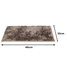 Aura Grey Anti-Skid Water Absorbent Microfiber Bath Rug-52