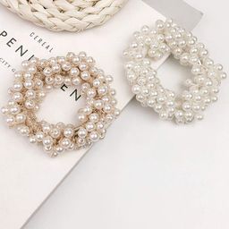 CHANDERKASH Set of 2 Beaded Ponytail Holders-6