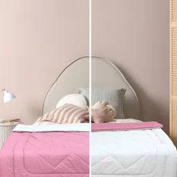 Supreme Home Collective Pink & White Printed Cotton AC Room 300 GSM Single Bed Comforter-image-97