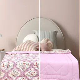 Supreme Home Collective Pink AC Room Single Bed Comforter-image-54
