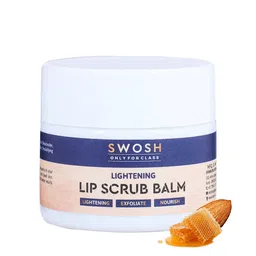 SWOSH Lip Scrub Balm For Lightening with Beeswax & Vitamin E - 20 gm-4