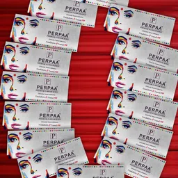 PERPAA Red Velvet Kumkum Bindi Box with 15 Flaps - Size 5-58