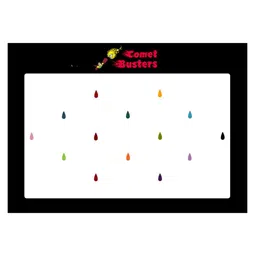 Comet Busters 14 Pcs Reusable Designer Bindis - Multicoloured-5