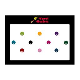 Comet Busters 10 Pcs Embellished Reusable Designer Bindis - Multicoloured-13