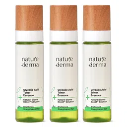 Nature Derma Set of 3 Glycolic Acid Essence Toner with Natural Biome-Boost - 100ml each-13
