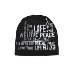 iSWEVEN Typography Printed Beanie-0