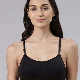 Dollar Missy Pack of 2  Cotton Wire-Free Beginers Bra DBG-4001-R3-BLK-PO2-14